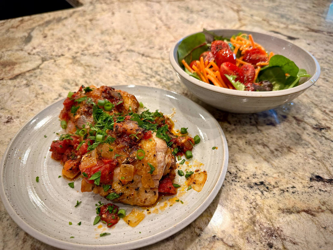 Chicken Puttanesca & Side Salad