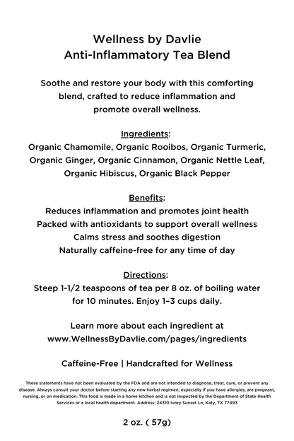 Anti-Inflammatory Tea Blend