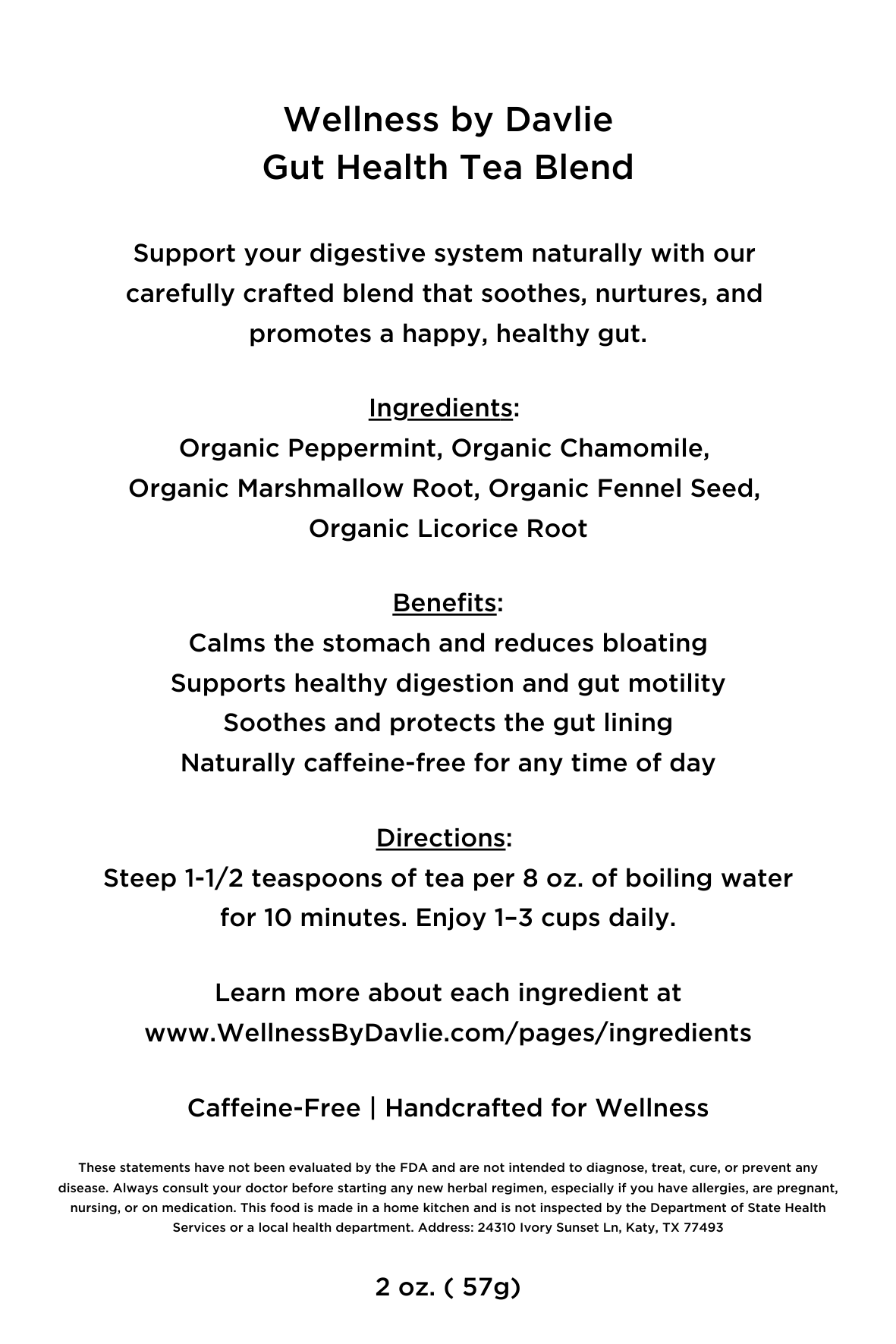 Gut Health Tea Blend